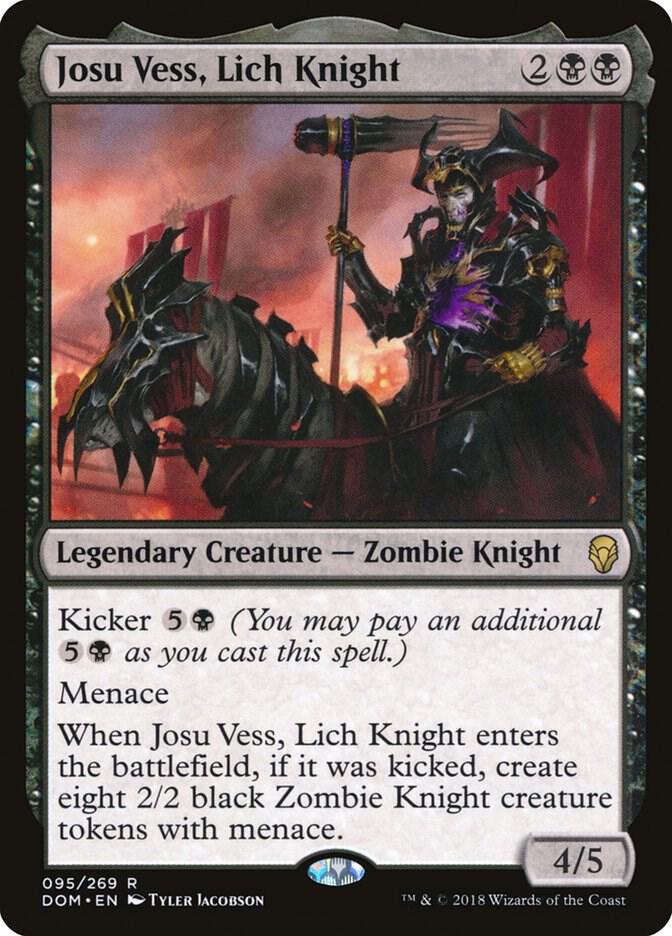 Josu Vess, Lich Knight 95 card from Dominaria