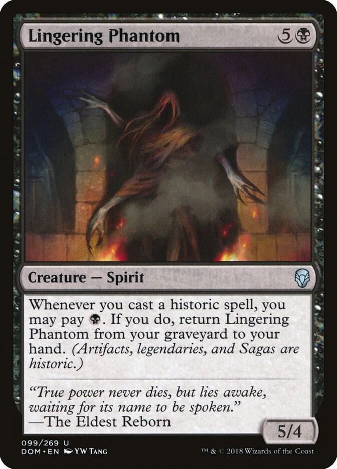 Lingering Phantom 99 card from Dominaria