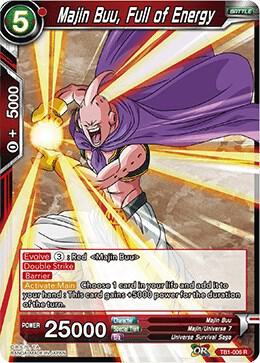 Majin Buu, Full of Energy TB1-006 card from Tournament of Power
