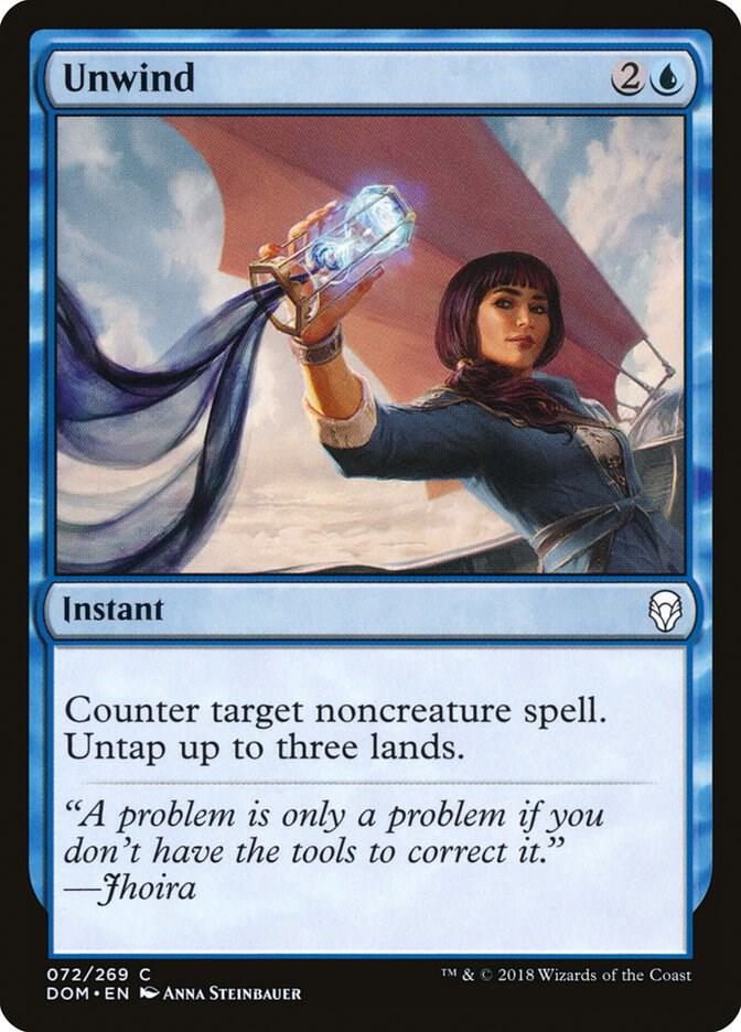 Unwind 72 card from Dominaria