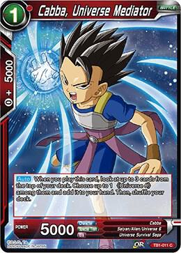 Cabba, Universe Mediator TB1-011 card from Tournament of Power