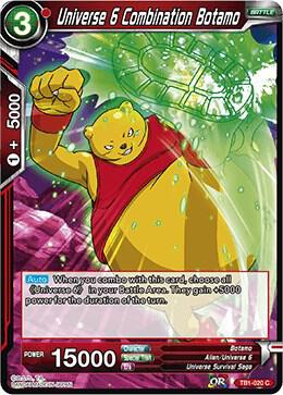 Universe 6 Combination Botamo TB1-020 card from Tournament of Power