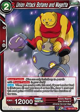 Union Attack Botamo and Magetta TB1-022 card from Tournament of Power