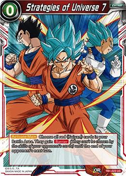 Strategies of Universe 7 TB1-023 card from Tournament of Power