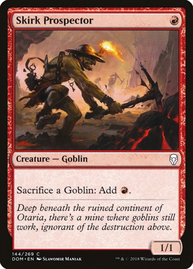 Skirk Prospector 144 card from Dominaria