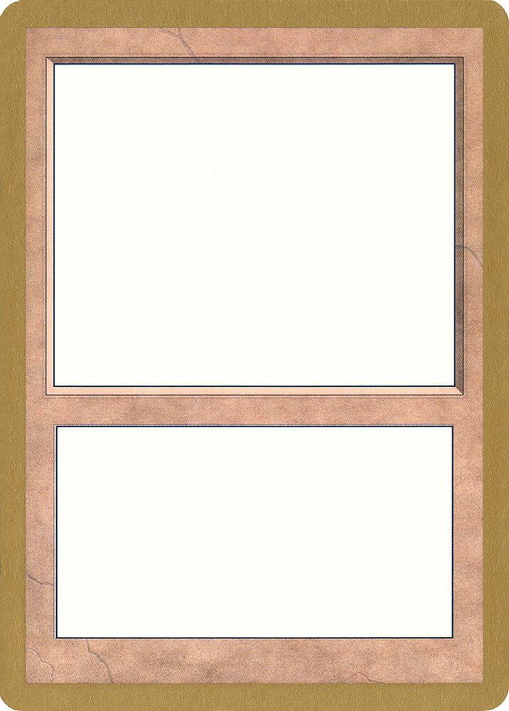 1999 World Championship Blank Card card from World Championship Decks