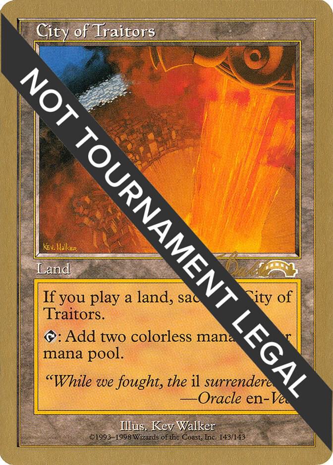 City of Traitors - 1999 Kai Budde (EXO) card from World Championship Decks