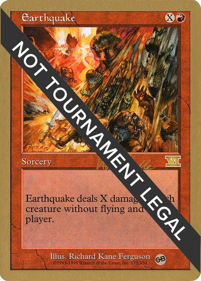 Earthquake - 1999 Kai Budde (6ED) (SB) card from World Championship Decks