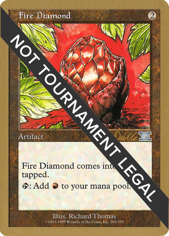 Fire Diamond - 1999 Kai Budde (6ED) card from World Championship Decks