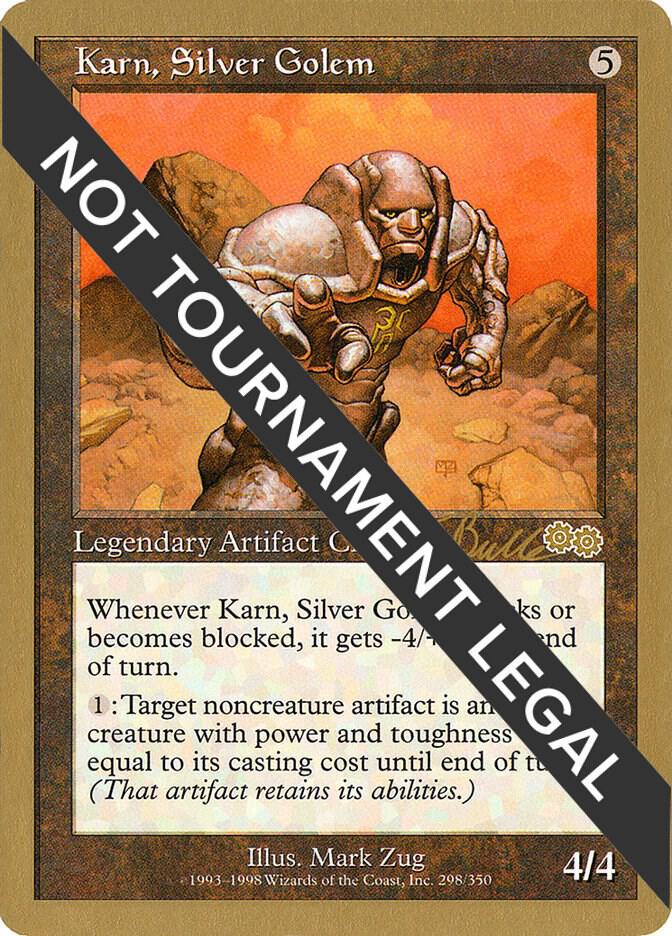 Karn, Silver Golem - 1999 Kai Budde (USG) card from World Championship Decks
