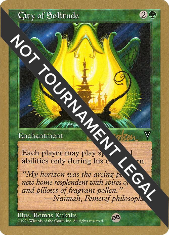 City of Solitude - 1997 Svend Geertsen (VIS) (SB) card from World Championship Decks