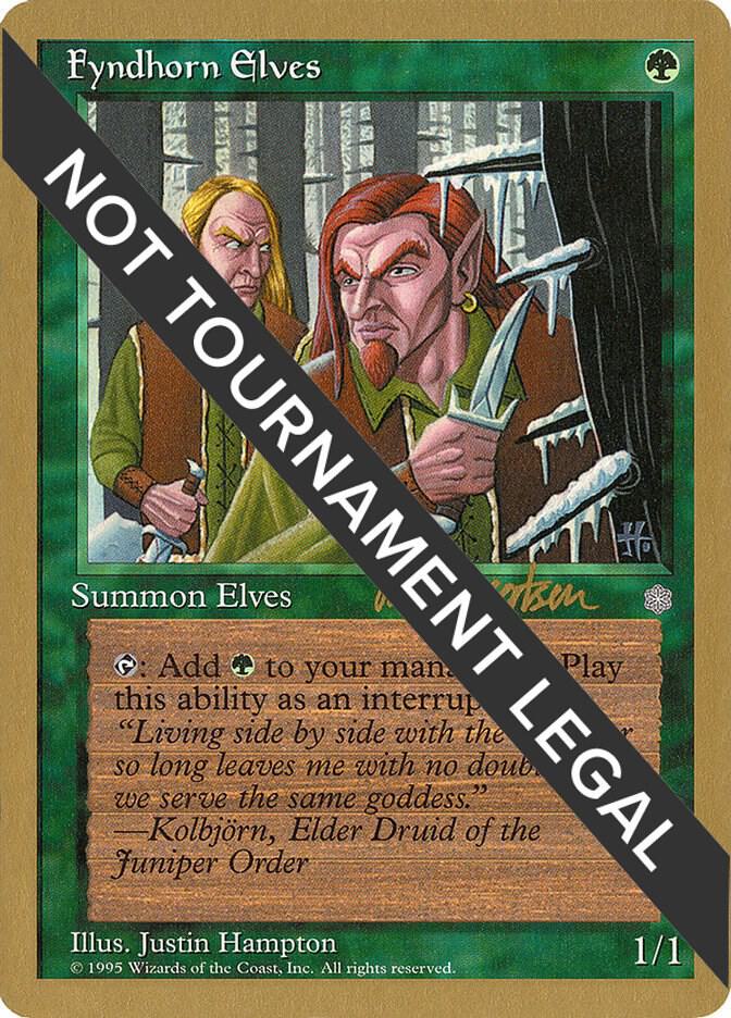 Fyndhorn Elves - 1997 Svend Geertsen (ICE) card from World Championship Decks