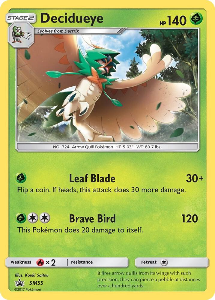 Decidueye SM55 card from SM Promos