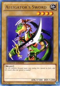 Alligator's Sword WCPP-EN007 card from World Championship 2010 Card Pack
