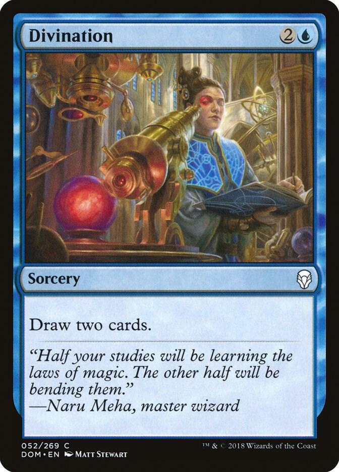 Divination 52 card from Dominaria
