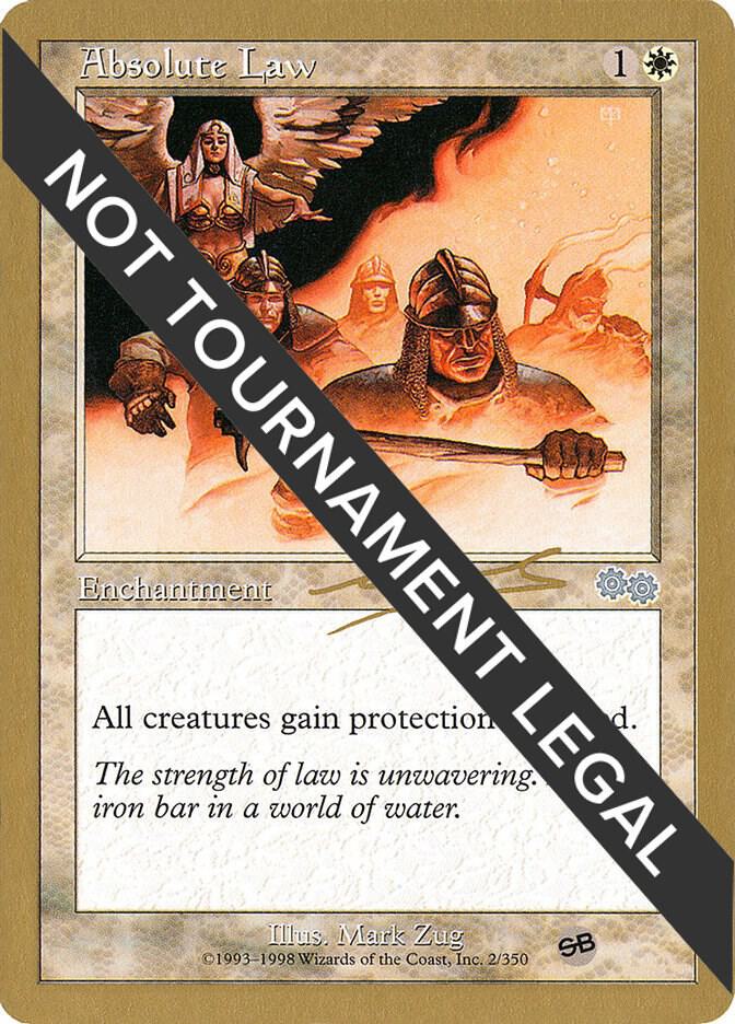 Absolute Law - 2000 Nicolas Labarre (USG) (SB) card from World Championship Decks