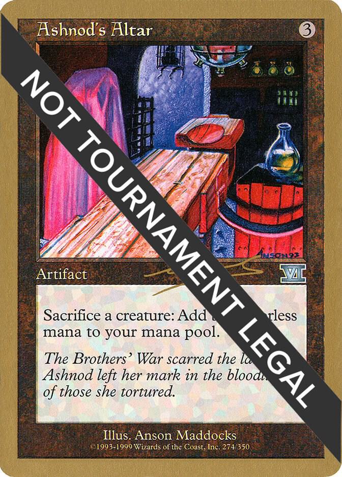 Ashnod's Altar - 2000 Nicolas Labarre (6ED) card from World Championship Decks