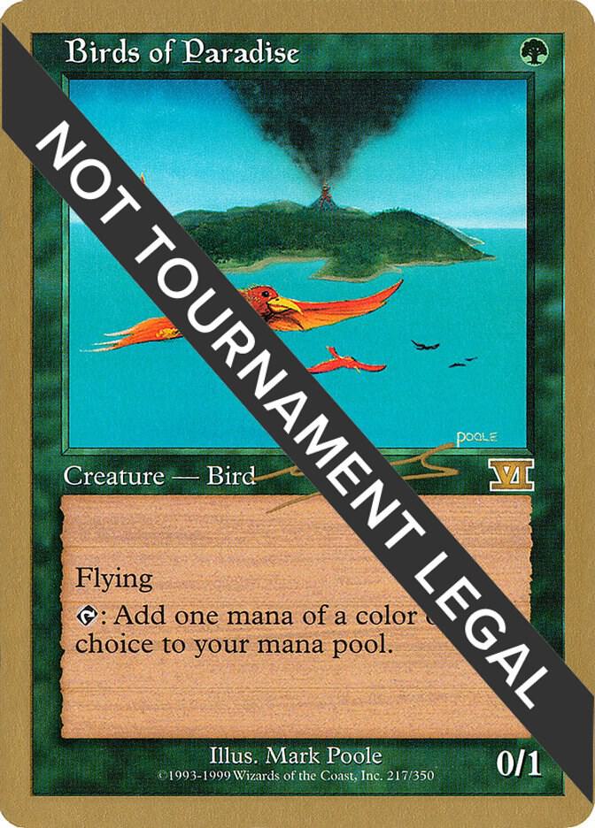 Birds of Paradise - 2000 Nicolas Labarre (6ED) card from World Championship Decks