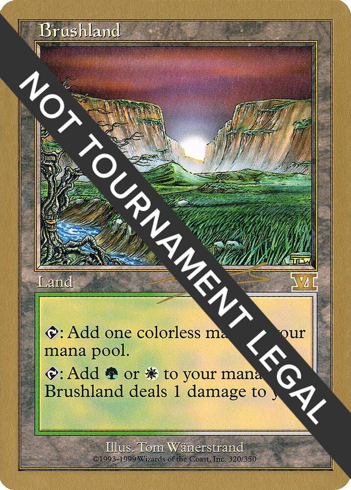 Brushland - 2000 Nicolas Labarre (6ED) card from World Championship Decks