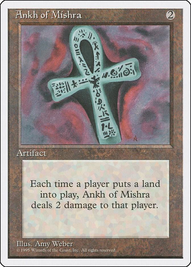 Ankh of Mishra card from Fourth Edition