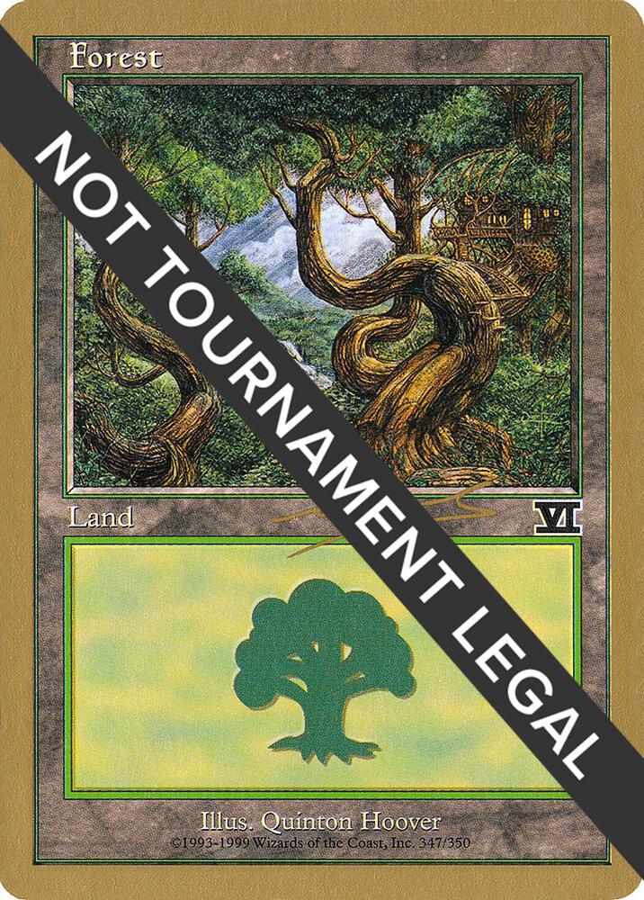 Forest (347) - 2000 Nicolas Labarre (6ED) card from World Championship Decks