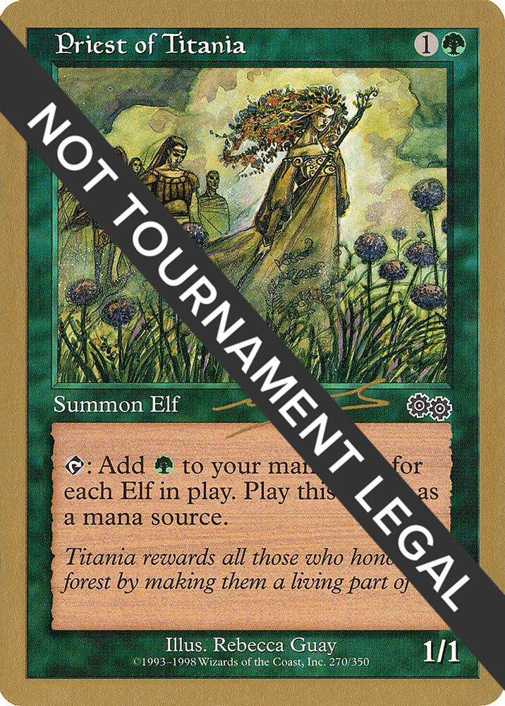 Priest of Titania - 2000 Nicolas Labarre (USG) card from World Championship Decks