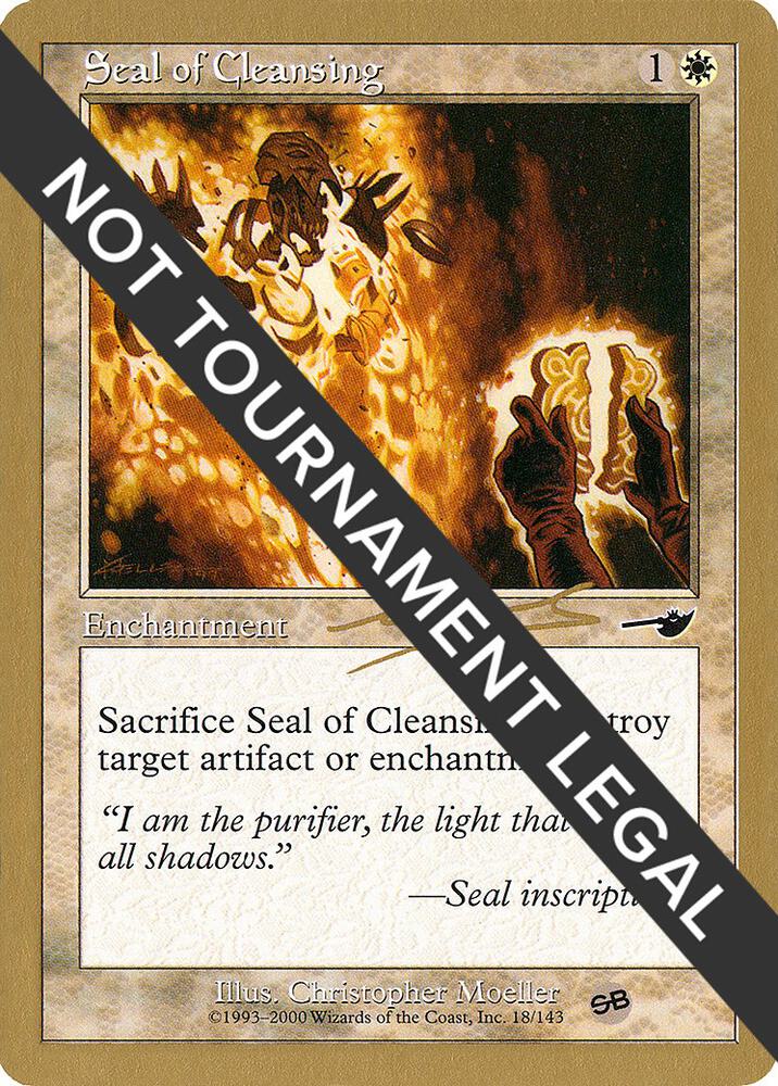 Seal of Cleansing - 2000 Nicolas Labarre (NMS) (SB) card from World Championship Decks