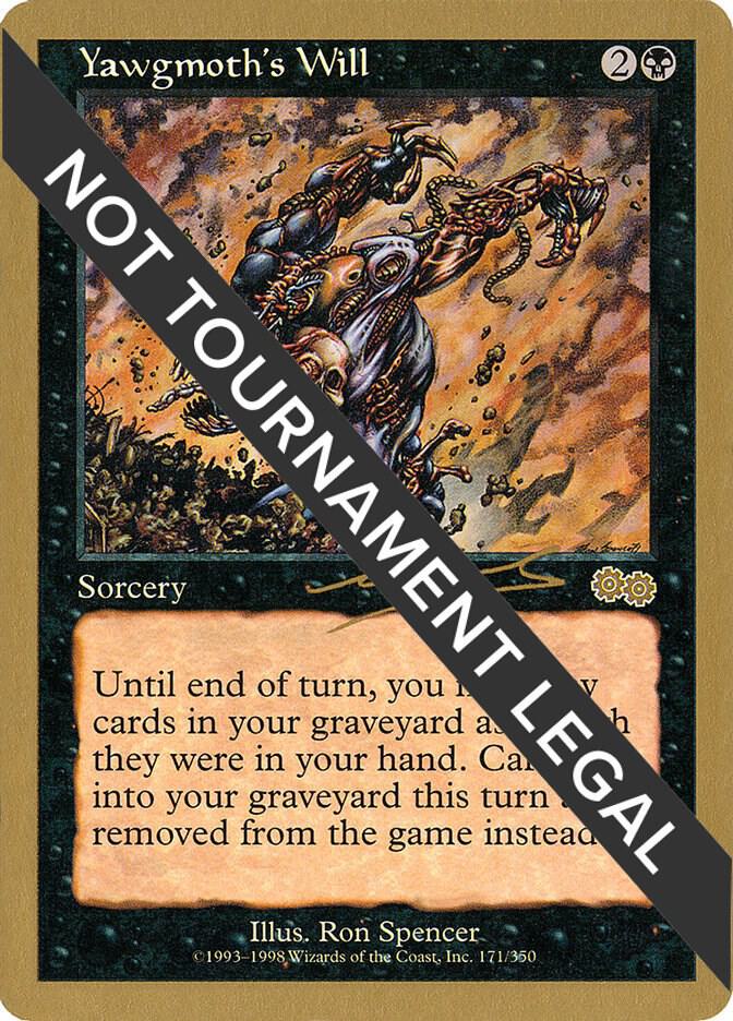 Yawgmoth's Will - 2000 Nicolas Labarre (USG) card from World Championship Decks