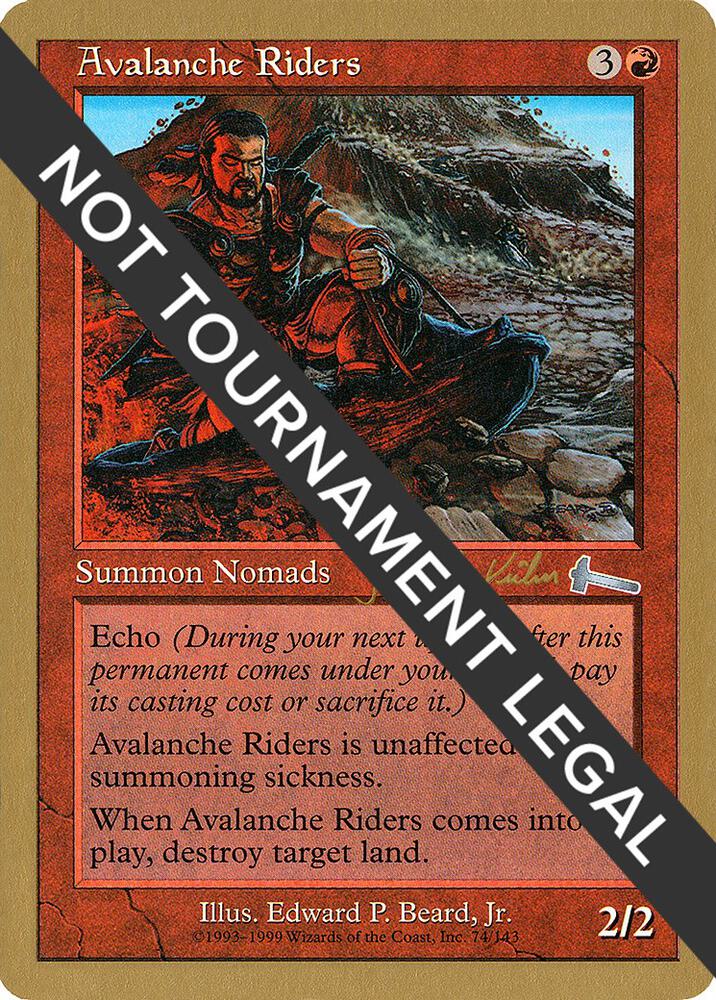 Avalanche Riders - 2000 Janosch Kuhn (ULG) card from World Championship Decks