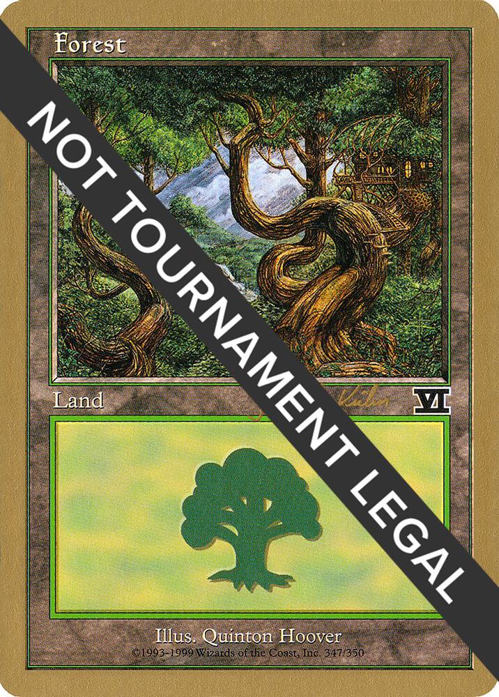Forest (347) - 2000 Janosch Kuhn (6ED) card from World Championship Decks
