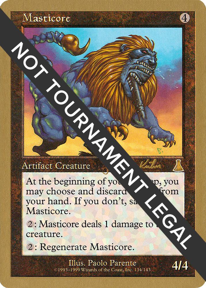 Masticore - 2000 Janosch Kuhn (UDS) card from World Championship Decks