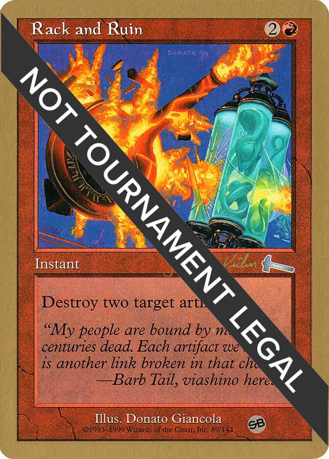 Rack and Ruin - 2000 Janosch Kuhn (ULG) (SB) card from World Championship Decks