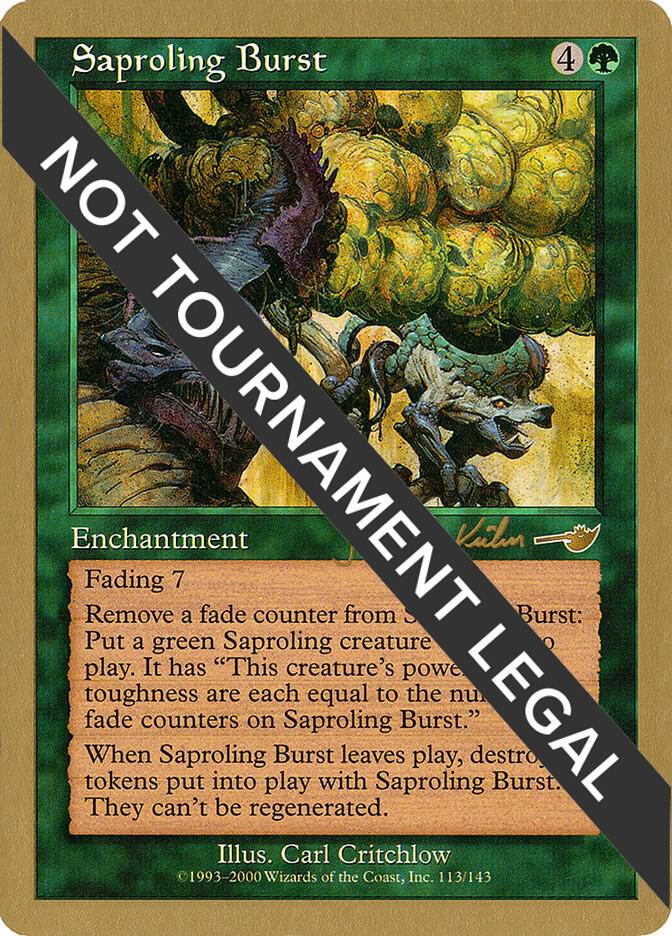Saproling Burst - 2000 Janosch Kuhn (NMS) card from World Championship Decks