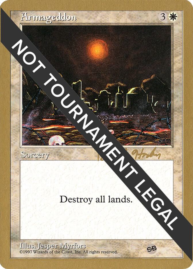 Armageddon - 1998 Brian Hacker (5ED) (SB) card from World Championship Decks