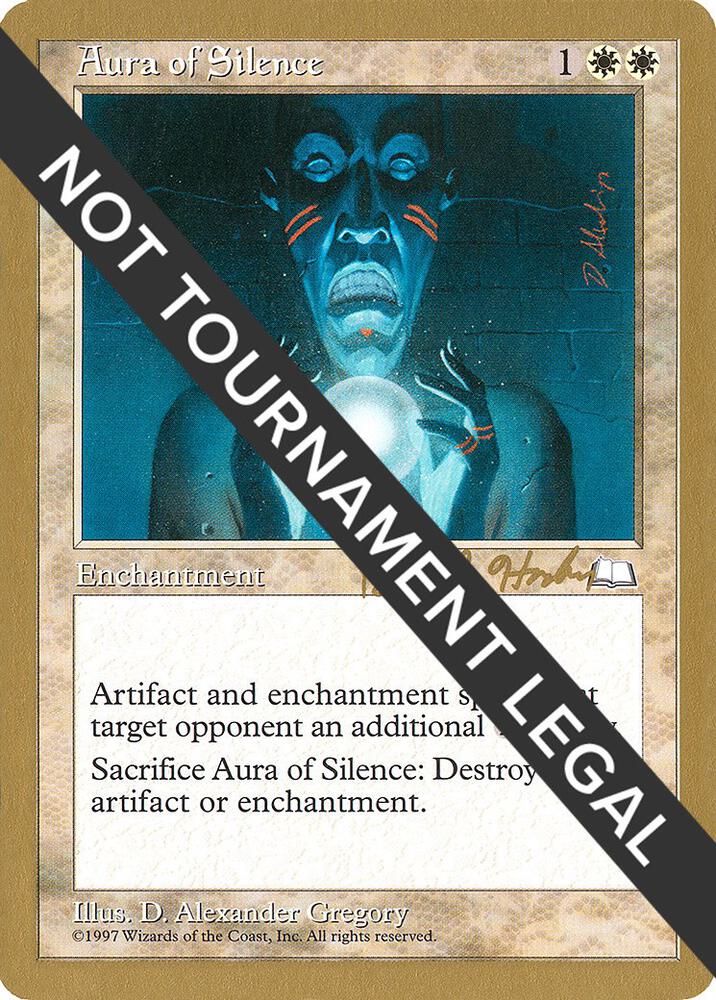 Aura of Silence - 1998 Brian Hacker (WTH) card from World Championship Decks