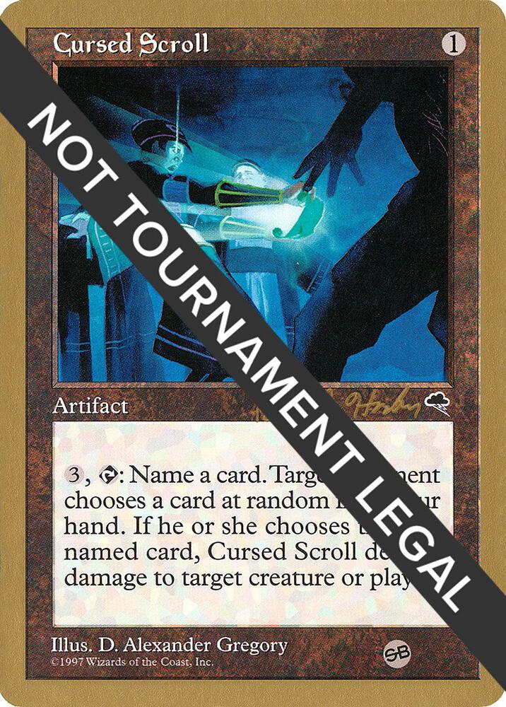 Cursed Scroll - 1998 Brian Hacker (TMP) (SB) card from World Championship Decks
