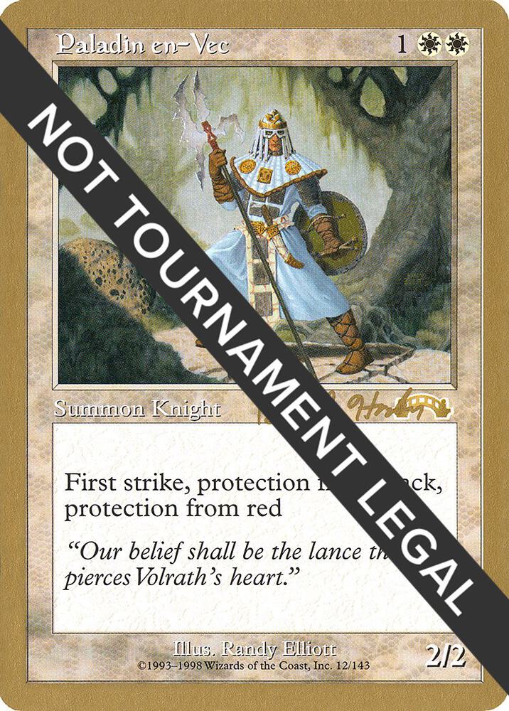 Paladin en-Vec - 1998 Brian Hacker (EXO) card from World Championship Decks