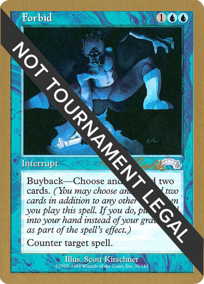 Forbid - 1998 Randy Buehler (EXO) card from World Championship Decks