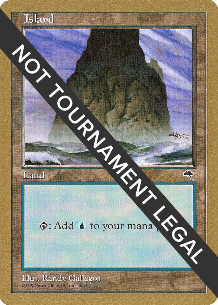 Island (Spire) - 1998 Randy Buehler (TMP) card from World Championship Decks