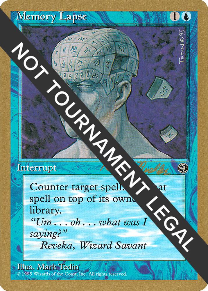 Memory Lapse - 1998 Randy Buehler (HML) card from World Championship Decks