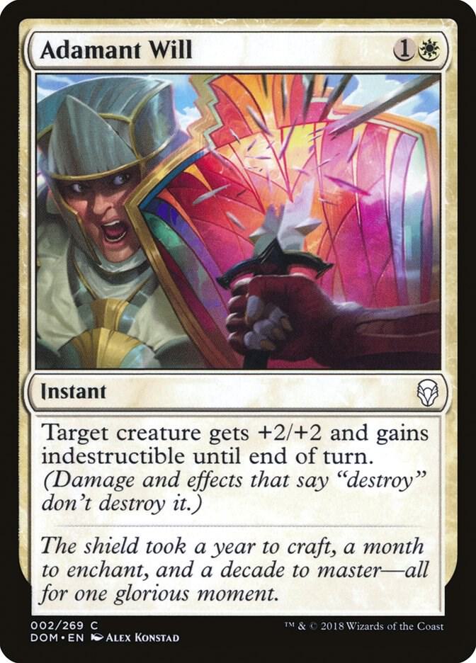 Adamant Will 2 card from Dominaria