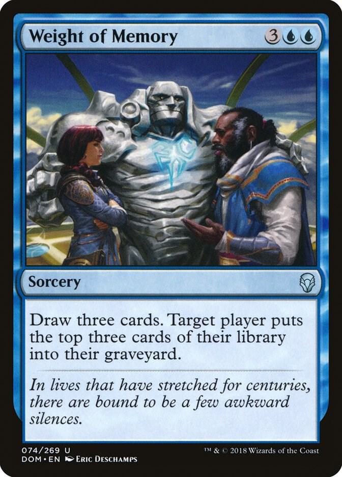 Weight of Memory 74 card from Dominaria