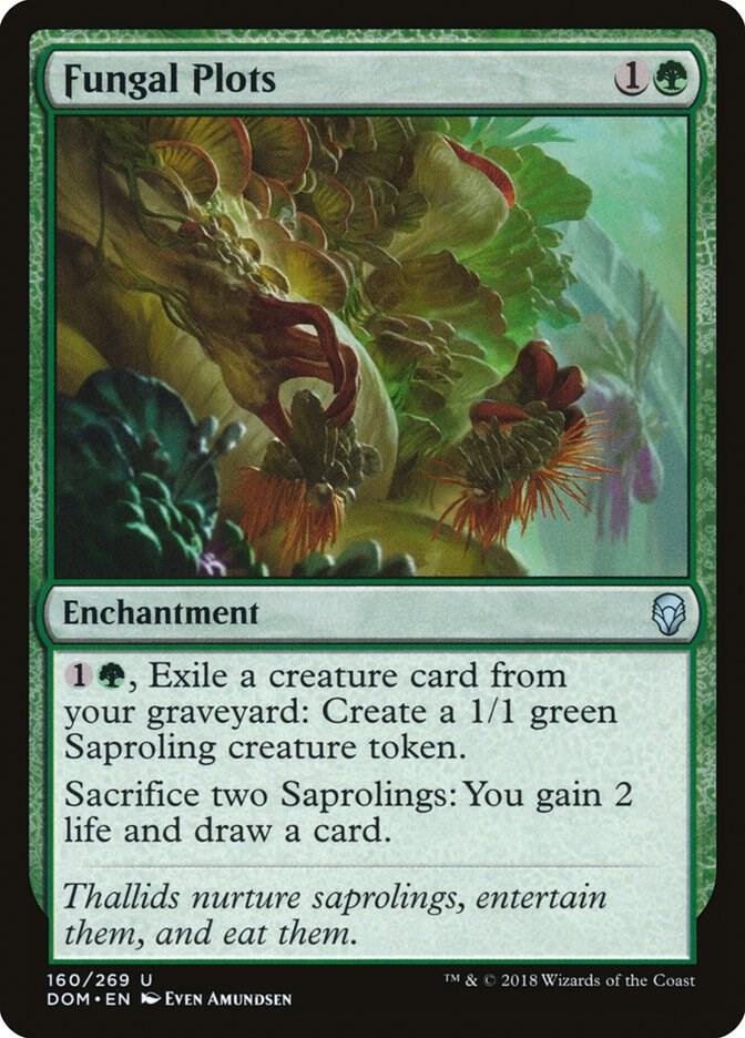 Fungal Plots 160 card from Dominaria