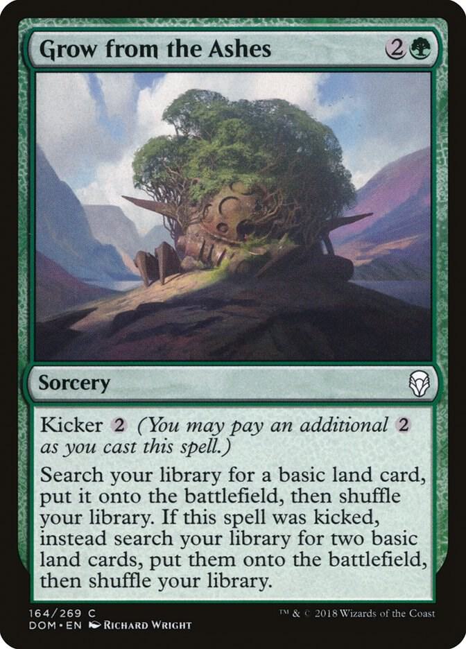 Grow from the Ashes 164 card from Dominaria