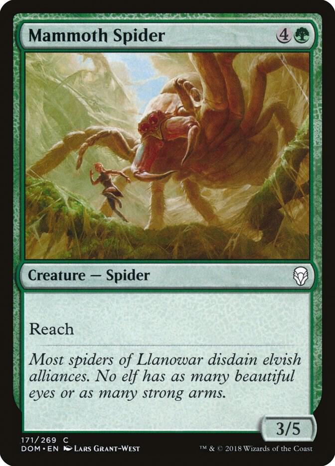 Mammoth Spider 171 card from Dominaria