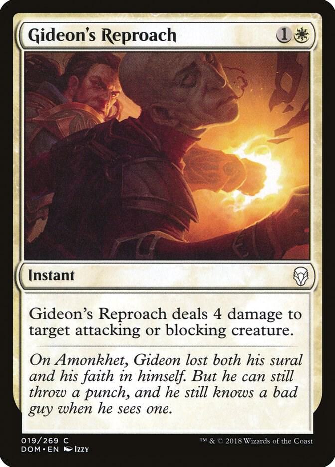 Gideon's Reproach 19 card from Dominaria