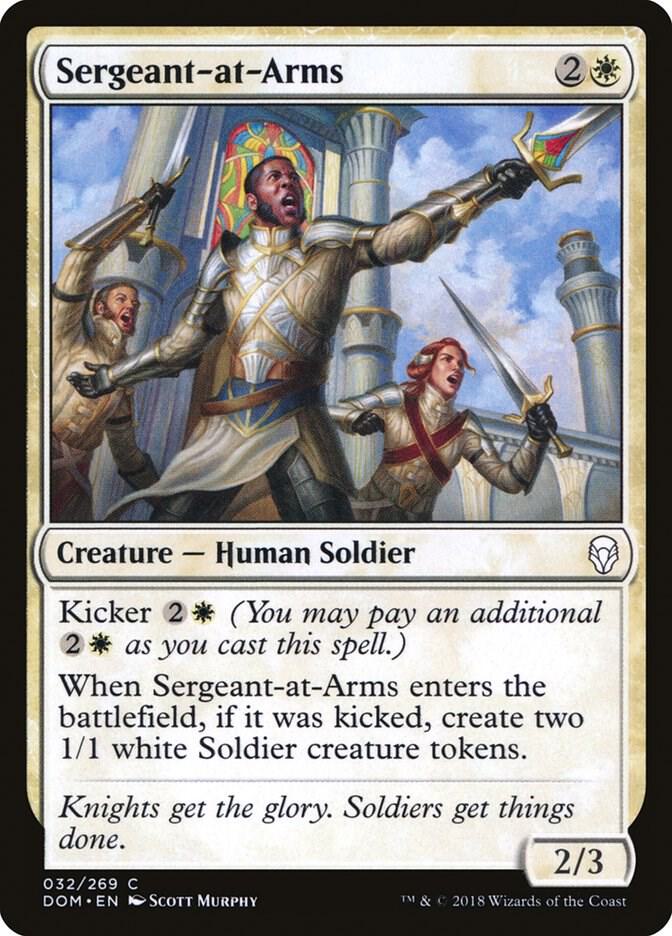 Sergeant-at-Arms 32 card from Dominaria