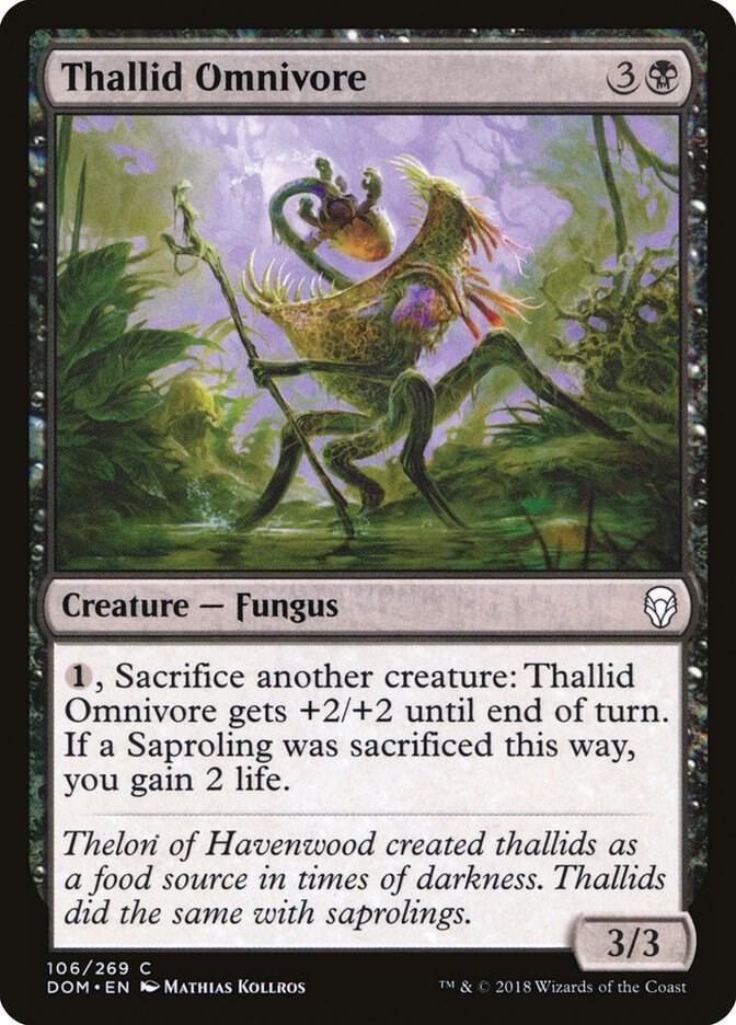 Thallid Omnivore 106 card from Dominaria