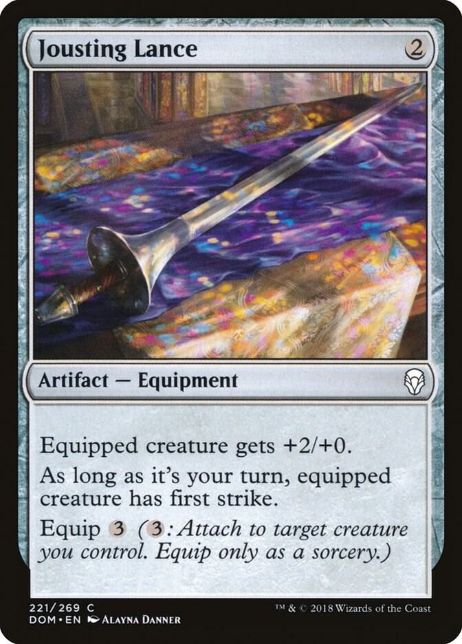 Jousting Lance 221 card from Dominaria