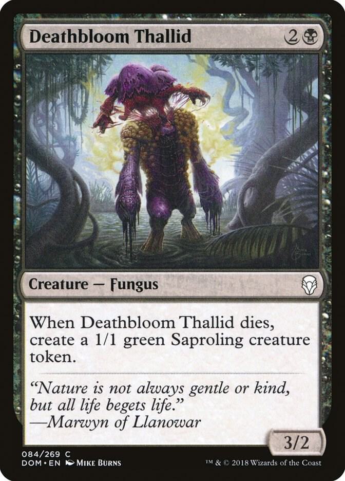 Deathbloom Thallid 84 card from Dominaria